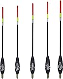 Paradox Fishing Waggler Set I 5 Stück 4g-8g I 2g vorgebleit – Posen Angeln Posen Set Angel-Posen Schwimmer Angeln Pose