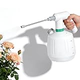 2L Elektrische Sprühflasche, Sprühgerät Akku Mit USB-Ladung, mit Verstellbarer Düse Für Nebel Und Wasserstrahl, Leise, 1200mAh Batterie, 3 Std Laufzeit, Für Pflanzenpflege, Haushalt Reinigung