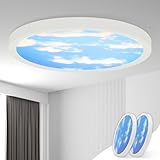 ZMH Deckenlampe LED Deckenleuchte Schlafzimmer - 2ER Schlafzimmerlampe Flach Ø23cm Badezimmerlampe 4000K Kinderzimmer Badezimmer Deckenbeleuchtung Rund Flurlampe IP44 Badlampe 23W für Küche Flur Bad