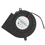 Phefop Kleiner Gebläseventilator, Kunststoff, 12 V, 2,7 A, Tragbares Grill-Turbogebläse, Radialventilator mit Variabler Geschwindigkeit für Picknick, Camping, Holzkohle, Kochen Im