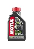 Motul 104066 Motorrad-Motoröl, 4 Takt, 10 W/40 (Teilsynth.), Anzahl 1 schwarz 221x117x63.5