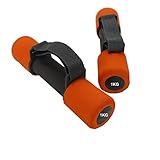 VLFit Langlebig weich Hantel Set mit verstellbaren Griffen - Verschiedene Gewicht Ausführungen (Set mit 2/ EIN Paar) (ORANGE & GRAU - 2 x 1 kg)