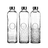 Emilja 3 Glasflaschen 1L 1841' in verschiedenen Designs