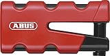 ABUS Bremsscheibenschloss Granit Sledg 77 grip red - Motorradschloss mit sicherem XPlus Zylinder und Erinnerungskabel - ABUS Sicherheitslevel 17 - Rot