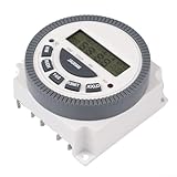 Programmierbarer digitaler Zeitschaltuhr, TM619 Zeitschalter, 7 Tage zyklisches Timing, intelligenter Zeitregler mit wasserdichter Abdeckung (220 V)