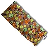 Franzis Nähstube 50x20cm Traubenkernkissen Wald braun in 100% Baumwolle I Körnerkissen Traubenkern 50x20 für Mikrowelle I Wärmekissen, Traubenkernkissen, Nackenwärmekissen