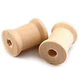 BIG-SAM - Holzspulen - 15x19 / 22x24 oder 36x80-5er oder 2er Set - Für Näharbeiten, zur Dekorationen, Basteln und vieles mehr (15x19)