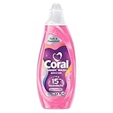 Coral Magic Wash Quick & Care Waschmittel Color Protection Flüssigwaschmittel für 15 Minuten Kurzwäsche mit PRO-S Technologie 54 WL