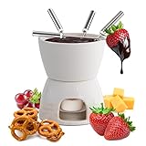 joeji's Kitchen Schoko Fondueset Keramik Mini Schokofondue...