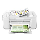 Canon PIXMA TR4751i 4-in-1 WLAN-Drucker fürs Homeoffice, Kopierer, Fax – Auto-Duplex, 20-Blatt-ADF, Fotodruck – Print Plan kompatibel – kabellos, Scannen via Cloud (Weiß)