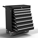 Werkstattwagen - mit Schubladen, schwarz | Abschließbar |...