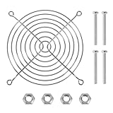 Lüfterabdeckung, 12 cm (4,7 Zoll), Computer-Gehäuse, Kühlung, Lüfter, Metallgeflecht, Netzabdeckung, 120 mm x 120 mm, Computer-Schutz, 12025 Lüftergitter, Metall-Schutznetz