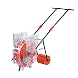 Garten-Sämaschine mit Schiebegriff, mit Saatgut- und Düngerbehälter, geeignet für Sojabohnen, Erdnüsse, Mais, Baumwolle.