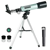 Misilmp Astronomical Telescope, Teleskop für Kinder Zoom 360/50 mm 90X HD Monokulares Weltraumteleskop für den Außenbereich, tragbares Refraktor-Spektiv mit Stativ für Kinder/Erwachsene/Anfänger