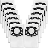 Coicok 12 Stück KFI 487 Staubsaugerbeutel für Kärcher WD4,WD5,WD5P,WD6,WD6P,MV4,MV5, MV6,Vliesfilterbeutel für Kärcher 2.863-006.0,reißfest und robust, für Nass/Trockensauger, staubbeutel bags