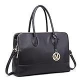 Miss Lulu Aktentasche Handtasche 13 Zoll Laptoptasche Arbeitstasche Schultertasche Messenger Bag Retro Elegant Damen