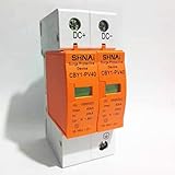 Leistungsschalter, elektrischer SPD DC 500 V, 800 V, 1000 V, Überspannungsschutzgerät, 2p, 20 kA, 40 kA, Polschutz, DIN-Schiene, DIN-Schiene, Din Raind, Niederspannung, DC1000 V Schütz (