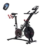 JASPORT Smart Indoor Speedbike S3 | leise Heimtrainer | Magnetbremssystem und kraftvoller Riemen | App mit Video on Demand Trainingskursen | Kinomap & Zwift kompatibel | inkl. Pulsgurt