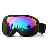 Skibrille HD-Linse Einstellbare Linse Belüfteter Riemen Anti-Wind-Sand- und Anti-Impact-UV400-Schutz Schneebrille Verfügbar für Motorradfahren Bergsteigen Angeln,G (A)