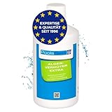 PoolsBest Algenverhüter extra 1L I schaumfreier Algenvernichter für Pool I hochdosiertes Algenmittel zur Wasserpflege- & Reinigung I Poolreiniger mit Klareffekt gegen grünes Wasser im Pool