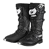 O'NEAL | Motocross-Stiefel | Enduro Motorrad | Komfort durch Air-Mesh-Innenleben, vier Verschlussschnallen, hochwertiges Synthetik-Material | Boots Rider Pro | Erwachsene | Schwarz | Größe 44