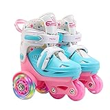 Rollschuhlaufschuhe, multifunktionale Kinder-Rollschuhe, Mädchen, verstellbare Rollschuhe, lustige Rollschuhe, hohe Elastizität, PU-Rollschuhschuhe für 2–8 Jahre alte Jungen, Mädchen