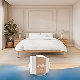 Samthus Bettwäsche Gewichtsdecke 155x220 - Baumwolle Satin - Oeko-Tex Made in Green - Himmlisch weicher Schlaf mit passgenauem Bettbezug für unsere Therapiedecken - Weiß