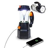 SELBST-SICHER 4in1 LED Laterne mit Batterie | Notfallradio | Powerbank | Handyladegerät | SOS-Sirene | optimal bei Stromausfall, Blackout, Camping, Freizeit