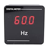 FTVOGUE Digitaler Frequenzmesser AC50-500V 10-99,9 Hz LED-Anzeige, Hz-Zählertester aus ABS-Material für Industrielle Automatisierung und Elektrische Geräte