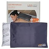 Physiotherm® LAVAcare Wärmekissen Klassik • Wärmekissen mit Lavasand für Tiefenwärme • Für Mikrowelle & Backofen • Lavakissen zur Entspannung von Nacken, Rücken & Bauch