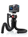 Lammcou Go Pro Stativ, Action Kamera Flexibel Octopus Gorrila Pod & Stativhalterung, Multistativ Kompatibel mit GoPro Hero Hero 12 11 10 9 Insta-360 X3 G3 Bendy Biegbar Tripod Video Vlogging Zubehör