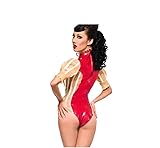 GAYLOP Latex Gummi Party Anzug Catsuit Ganzzug Bodysuit Anzug Overall,rot,M