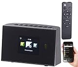 VR-Radio Internet Radio Empfänger: WLAN-HiFi-Empfänger (Tuner) für Internetradio und UKW, Fernbedienung (Internetradio Adapter, Radio WLAN, Lautsprecher iPad)
