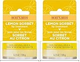 Burt's Bees Nährende Zitronen-Sorbet-Lippenmaske, Lippenbehandlung mit Jojobaöl, 7,08 g (Packung mit 2)