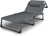 ZUXIAZHI Haushaltsprodukte Sonnenliegen Patio Lounge Liegestuhl Outdoor Zero Gravity Verstellbare Klappbare Rasenliegestühle Mit Kissen Für Deck Strand Patio Pool