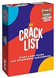 CRACK LIST – Stadt, Land, Fluss neu gedacht! | Familienspiel & Partyspiel | 2–8 Spieler | ab 10 Jahren | 30 Min Spielzeit | Lustiges Kartenspiel für Zuhause & unterwegs