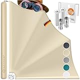 KESSER® Balkonfächer klappbar mit Wandhalterung | 140x140cm | Sichtschutz Balkon Windschutz | Balkonsichtschutz | Seitenmarkise | witterungsbeständig | inkl. Montagematerial & Schutzcover | Beige