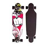 Sumeber Longboard Skateboard 31 Zoll for Anfänger Twin Tip Street Long Board Komplettes Drop-Through Freeride Skating Cruiser Boards mit Light Up Wheels für Jugendliche Erwachsene Kinder Als Geschenke