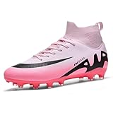 WEJIESS Herren Fußballschuhe High Top Spikes Jugend Outdoor-Training Fußballschuhe Professionelle sportliche Sportschuhe Turf Trainer