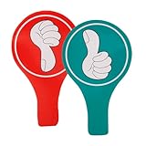 ARTIBETTER 1 Satz Wiederverwendbares Abstimmungspaddel mit nach Unten für Unterricht Handheld Abstimmungsboard für Spiele und Wettbewerbe für Lehrer und Richter Langlebig und Praktisch