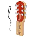 Luftgitarre Zum Spaß, Musikspielzeug, Luftgitarre-Infrarotsensor, Infrarot-Induktionsgitarre, Luftgitarre, Infrarot-Induktionssimulation, 7 Akkorde, Tragbares Spielzeug, Musikinstrumenten(Rot)