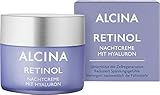 ALCINA Retinol Nachtcreme - 1 x 50 ml - Intensiv, pflegende Gesichtscreme für glattere und straffere Haut - Fördert die Regeneration der Zellen während des Schlafs - Mit Hyaluronsäure und Sheabutter