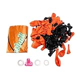 MSCHENZW 110 StüCke Basketball Thema Ballon Garland Arch Kit Schwarz Orange Luft Ballons für Basketball Sport Thema Dekor Party ZubehöR