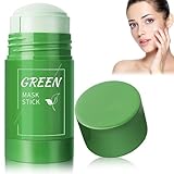 Green Mask Stick, Grüner Tee Clay Maske, Deep Cleanse Green Tea Mask, Tiefenreinigung zur Ölkontrolle Purifying Clay Smearing Mask, Reduzierung von Mitessern, für Alle Hauttypen