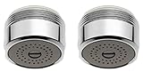 Wassersparer für Wasserhahn Luftsprudler Wasserhahn Strahlregler Wasser Sparen Entkalker Chrom Standardgewinde Männlich M24 30 und 80 Prozent