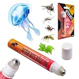 BullTek - Roll-On-Stift mit beruhigendem Ammoniak | Linderung von Juckreiz & Rötungen | Für Mücken, Bienen, Quallen & mehr | Eukalyptus & Minze, Durchsichtig, 10 ml (1er Pack)