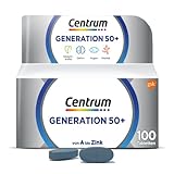 Centrum Generation 50+, 100 St. - Hochwertiges Nahrungsergänzungsmittel für Best Ager zur täglichen Komplettversorgung mit Mikronährstoffen