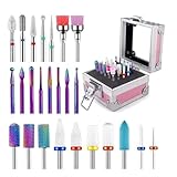 25 Stück Nagelbohrer Set 3/32 Zoll Keramik Bohrer Kits Sicherheit Professionelle Nagelfeile Bit Nagel Bohrer Set