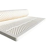 Naturlatex-Matratze, 100% Reiner Gummi, dick, atmungsaktiv und kühl für Komfort zu Hause und im Schlafzimmer,10cm,200x210cm(79x83in)