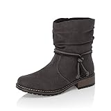 Rieker Damen Klassische Stiefeletten Z6893, Frauen Stiefeletten,stiefel,bootee,booties,halbstiefel,kurzstiefel,grau (45),39 EU / 6 UK